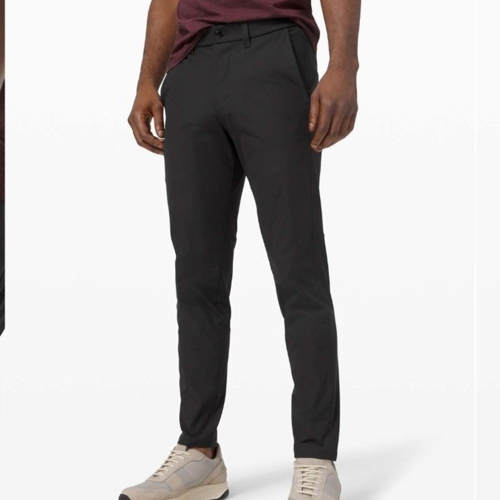 Lululemon Commission Pant Slim Warpstreme Black Mens 38